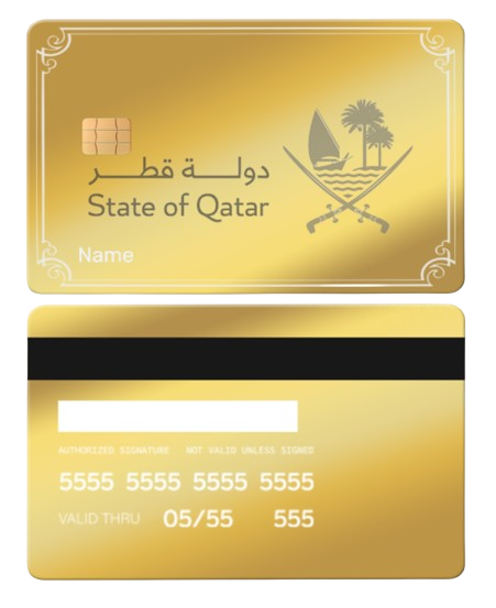 Qatar Metallic Card