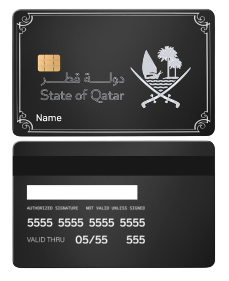 Qatar Metallic Card