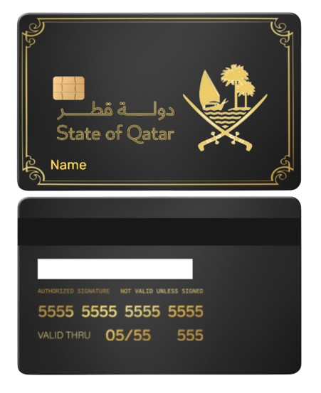 Qatar Metallic Card